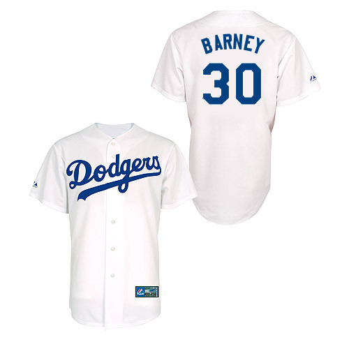 Darwin Barney #30 Youth Baseball Jersey-L A Dodgers Authentic Home White MLB Jersey